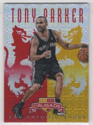 2012-13 Panini Crusade - Insert Red #256 - Tony Parker SN99 - San Antonio Spurs