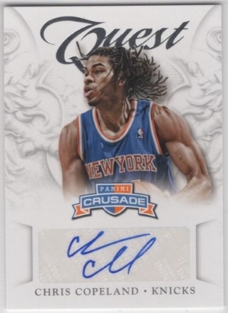 2012-13 Panini Crusade - Quest Autographs #50 - Chris Copeland AUTO - New York Knicks
