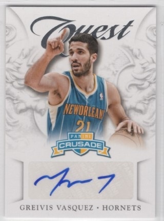 2012-13 Panini Crusade - Quest Autographs #98 - Greivis Vasquez AUTO - New Orleans Hornets