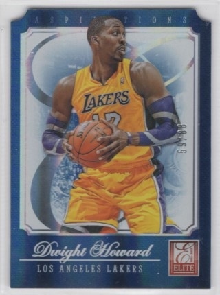 2012-13 Elite - Aspirations #011 - Dwight Howard SN88 - LA Lakers