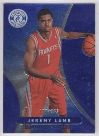 2012-13 Totally Certified - Totally Blue #179 - Jeremy Lamb SN299 - Houston Rockets
