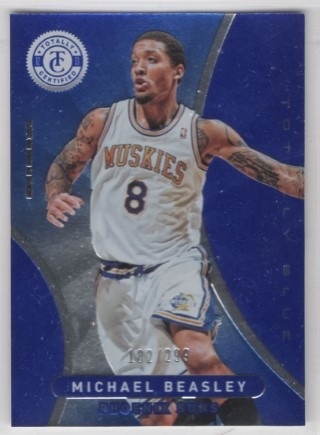 2012-13 Totally Certified - Totally Blue #218 - Michael Beasley SN299 - Phoenix Suns