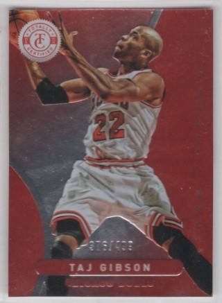 2012-13 Totally Certified - Totally Red #079 - Taj Gibson SN499 - Chicago Bulls