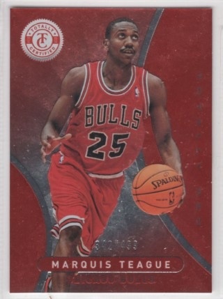 2012-13 Totally Certified - Totally Red #285 - Marquis Teague SN499 - Chicago Bulls