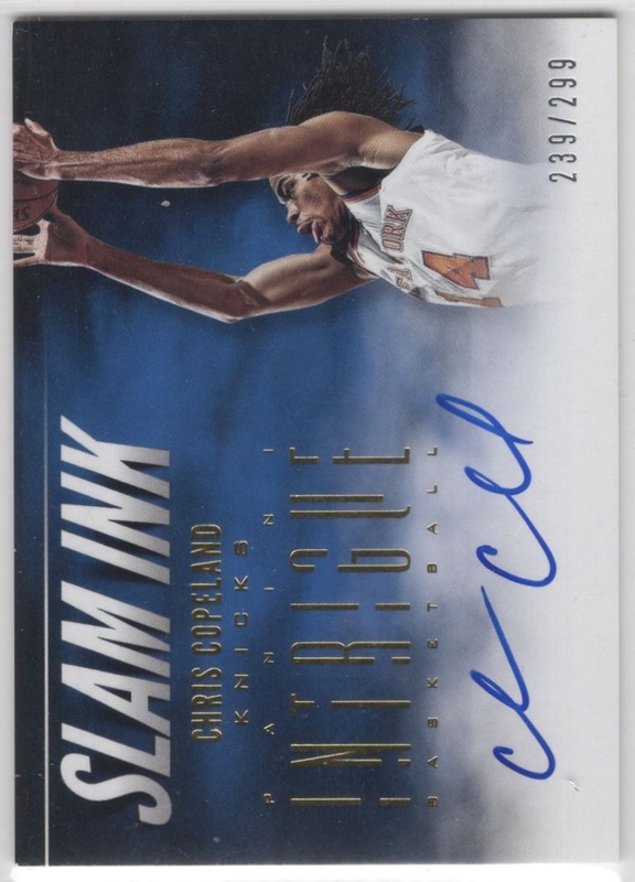 2012-13 Panini Intrigue - Slam Ink #11 - Chris Copeland AUTO, SN299 - New York Knicks