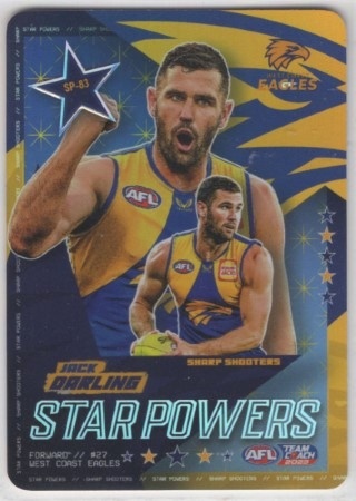 AFL - 2023 TeamCoach - Star Powers Team #SP83 Jack Darling - West Coast Eagles