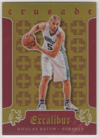 2015-16 Panini Excalibur - Crusade Red #055 - Nicolas Batum SN149 - Charlotte Hornets