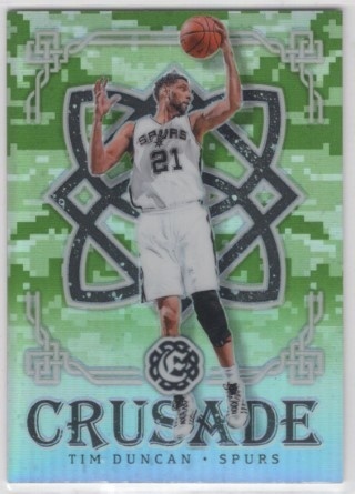 2016-17 Panini Excalibur - Crusade Camo #086 - Tim Duncan - San Antonio Spurs
