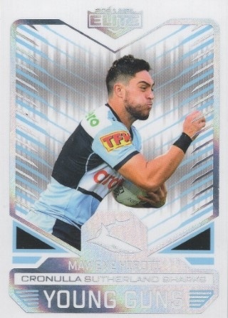 NRL - 2021 Elite - Young Guns #YG07 - Mawene Hiroti PR334 - Cronulla Sharks