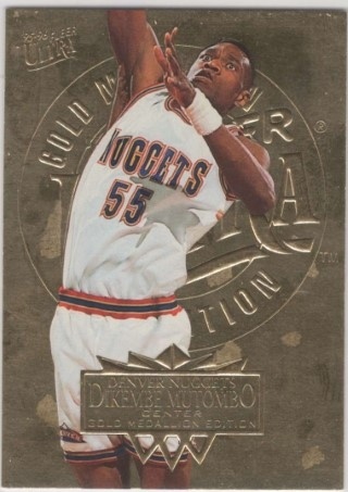 1995-96 Ultra - Gold Medallion #045 - Dikembe Mutombo - Denver Nuggets