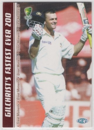 CRICKET - Elite Sports 2003-04 - Great Moments #GM3 - Adam Gilchrist - Australia