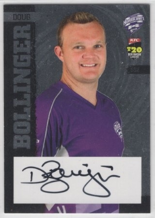 CRICKET - 2012-13 SE Products - Star Signature #SS2 - Doug Bollinger AUTO PROMO (NO REDEMPTION) - Hobart Hurricanes