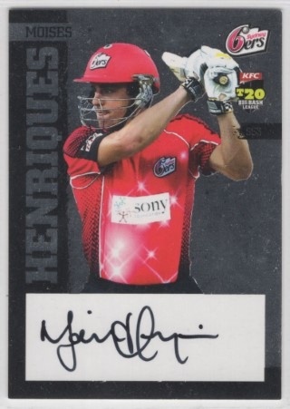CRICKET - 2012-13 SE Products - Star Signature + Redemption #SS3 - Moises Henriques AUTO PROMO - Sydney Sixers