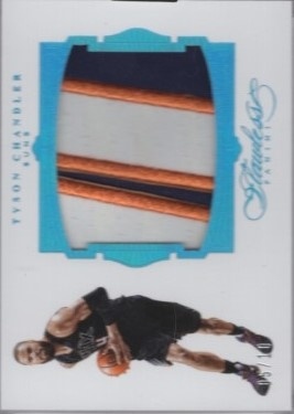 2015-16 Panini Flawless - Patches Sapphire #42 - Tyson Chandler MEM, SN10 - New York Knicks
