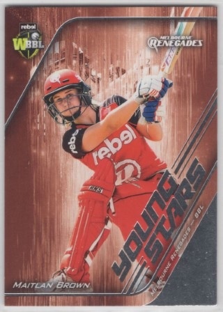 CRICKET - 2017-18 Tap N Play Big Bash - Young Stars #YS04 - Maitlan Brown - Melbourne Renegades