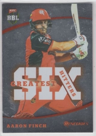 CRICKET - 2018-19 Tap N Play - Greatest Six Hitters #GSH-02 - Aaron Finch - Melbourne Renegades