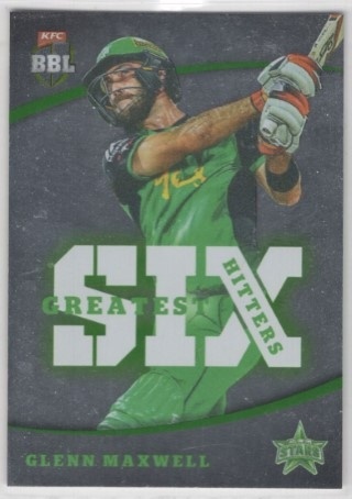 CRICKET - 2018-19 Tap N Play - Greatest Six Hitters #GSH-08 - Glenn Maxwell - Melbourne Stars