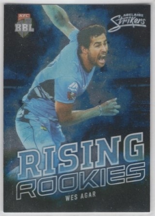 CRICKET - 2018-19 Tap N Play - Rising Rookies #RR-01 - Wes Agar - Adelaide Strikers