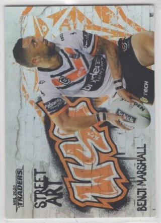 NRL - 2020 Traders - Street Art #SA16 - Benji Marshall - Wests Tigers