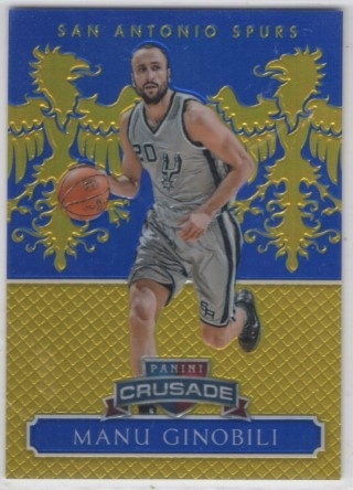 2014-15 Panini Excalibur - Crusade Blue #066 - Manu Ginobili SN149 - San Antonio Spurs