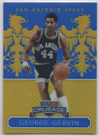 2014-15 Panini Excalibur - Crusade Blue #121 - George Gervin SN149 - San Antonio Spurs