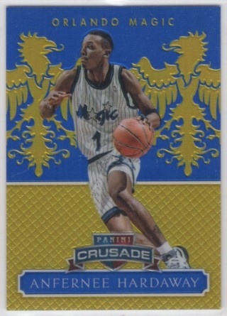 2014-15 Panini Excalibur - Crusade Blue #145 - Anfernee Hardaway SN149 - Orlando Magic