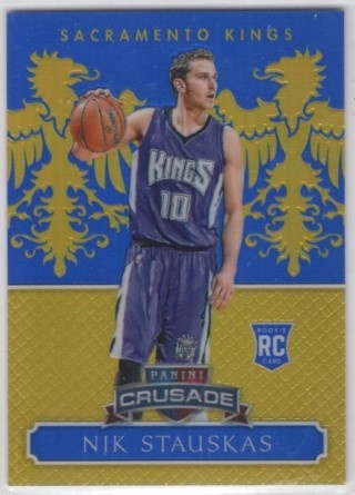 2014-15 Panini Excalibur - Crusade Blue #177 - Nik Stauskas SN149, ROOKIE - Sacramento Kings