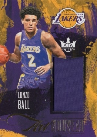 2017-18 Court Kings - Art Nouveau #AN-LB - Lonzo Ball MEM - LA Lakers