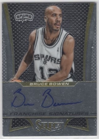 2013-14 Select - Franchise Signatures #15 - Bruce Bowen AUTO - San Antonio Spurs