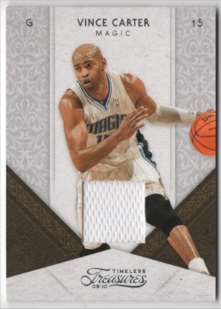 2009-10 Panini Timeless Treasures - Materials Jerseys #24 - Vince Carter MEM, SN100 - Orlando Magic