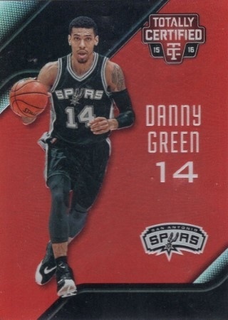 2015-16 Totally Certified - Mirror Red #120 - Danny Green SN149 - San Antonio Spurs