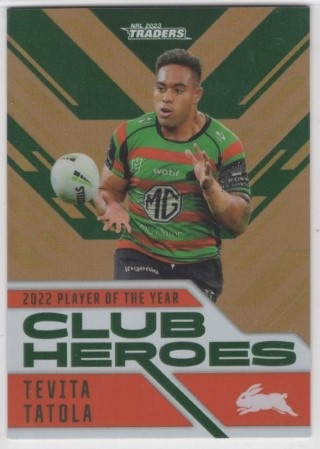 NRL - 2023 Traders - Club Heroes Bronze #CHB23 - Tevita Tatola SN125 - South Sydney Rabbitohs