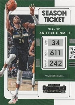 2021-22 Panini Contenders - #073 Giannis Antetokounmpo - Milwaukee Bucks
