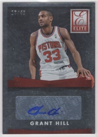2015-16 Donruss - Elite Signatures #ES-GH - Grant Hill AUTO, SN49 - Detroit Pistons