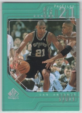 1997-98 SP Authentic - ProFiles Level 1 #P37 - Tim Duncan ROOKIE - San Antonio Spurs