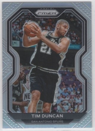 2020-21 Panini Prizm - Prizm Silver - #30 Tim Duncan - San Antonio Spurs