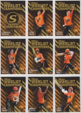CRICKET - 2021-22 Traders - Champions Predictor #CP14 - WBBL Scorchers SN135 REDEEMED TEAM SET - Perth Scorchers