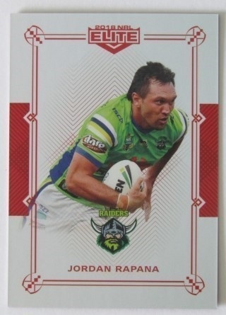 NRL - 2018 Elite - MOJO Ruby #MR016 - Jordan Rapana SN40 - Canberra Raiders