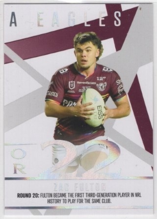 NRL - 2023 Traders - Season to Remember #SR18 - Zac Fulton - Manly Sea Eagles