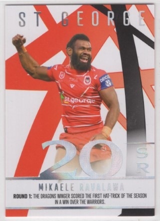 NRL - 2023 Traders - Season to Remember #SR37 - Mikaele Ravalawa - St. George Dragons