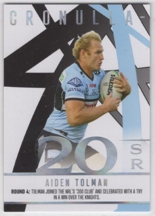 NRL - 2023 Traders - Season to Remember #SR10 - Aiden Tolman - Cronulla Sharks