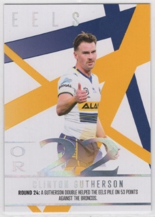NRL - 2023 Traders - Season to Remember #SR30 - Clinton Gutherson - Parramatta Eels