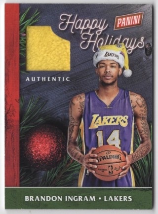 2016 Panini Black Friday - Happy Holidays #07 - Brandon Ingram ROOKIE, MEM - LA Lakers