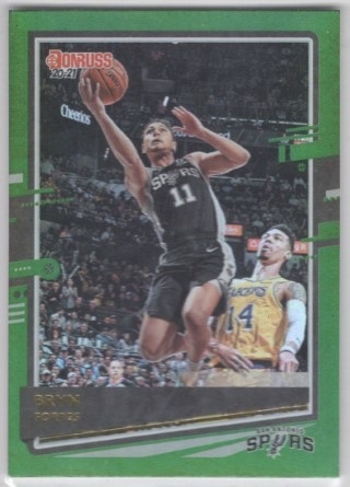 2020-21 Donruss - Green Flood #103 - Bryn Forbes - San Antonio Spurs