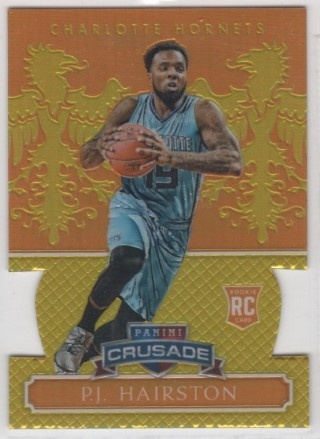 2014-15 Panini Excalibur - Crusade Orange #187 - P.J. Hairston SN60, ROOKIE - Charlotte Hornets