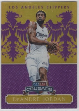 2014-15 Panini Excalibur - Crusade Purple #058 - DeAndre Jordan SN75 - LA Clippers