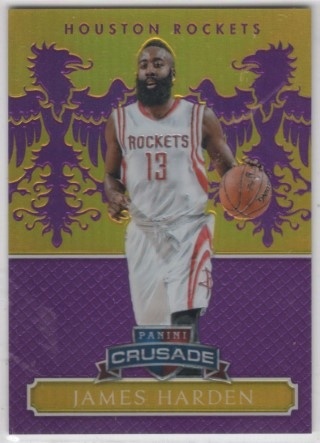 2014-15 Panini Excalibur - Crusade Purple #084 - James Harden SN75 - Houston Rockets