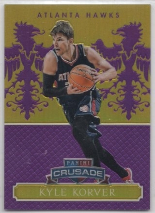 2014-15 Panini Excalibur - Crusade Purple #090 - Kyle Korver SN75 - Atlanta Hawks