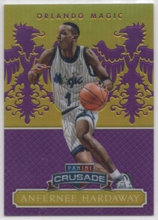 2014-15 Panini Excalibur - Crusade Purple #145 - Anfernee Hardaway SN75 - Orlando Magic