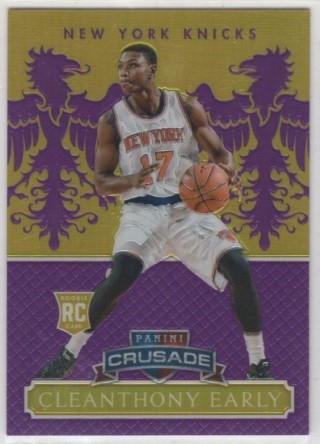 2014-15 Panini Excalibur - Crusade Purple #196 - Cleanthony Early SN75, ROOKIE - New York Knicks